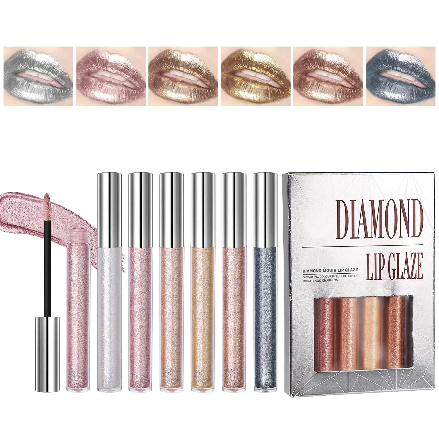 12-Piece Waterproof Matte Liquid Lipstick Set - Long-Lasting Non-Stick Velvet Lip Gloss for Women