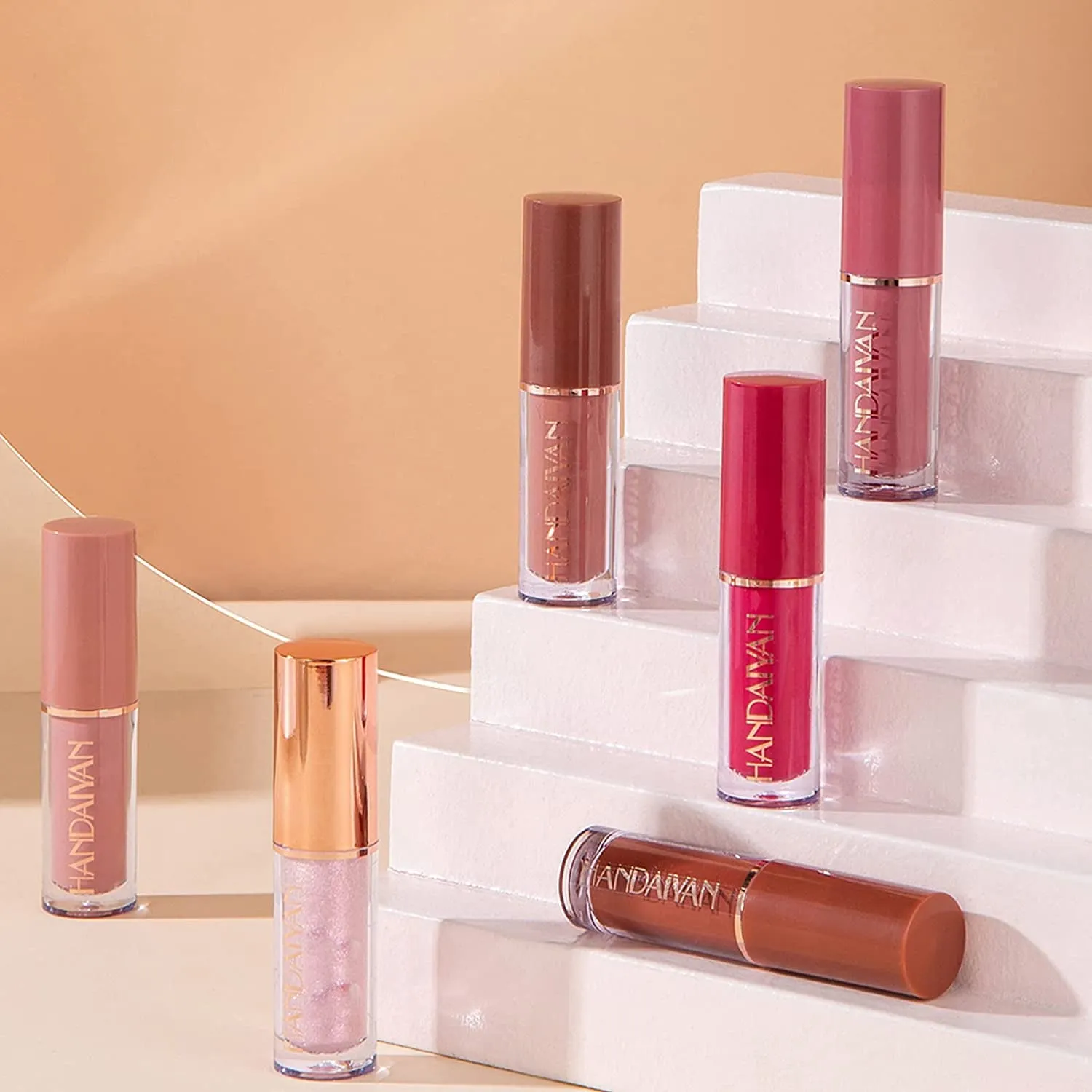 12-Piece Waterproof Matte Liquid Lipstick Set - Long-Lasting Non-Stick Velvet Lip Gloss for Women