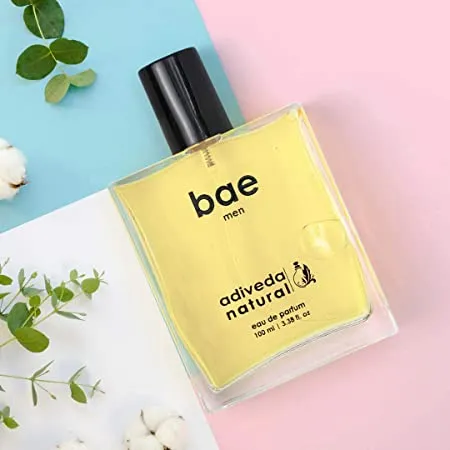Adiveda Natural Bae Perfume For Men - Floral, Woody and Musky Fragrance Eau de Parfum - 100 ml