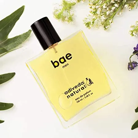Adiveda Natural Bae Perfume For Men - Floral, Woody and Musky Fragrance Eau de Parfum - 100 ml