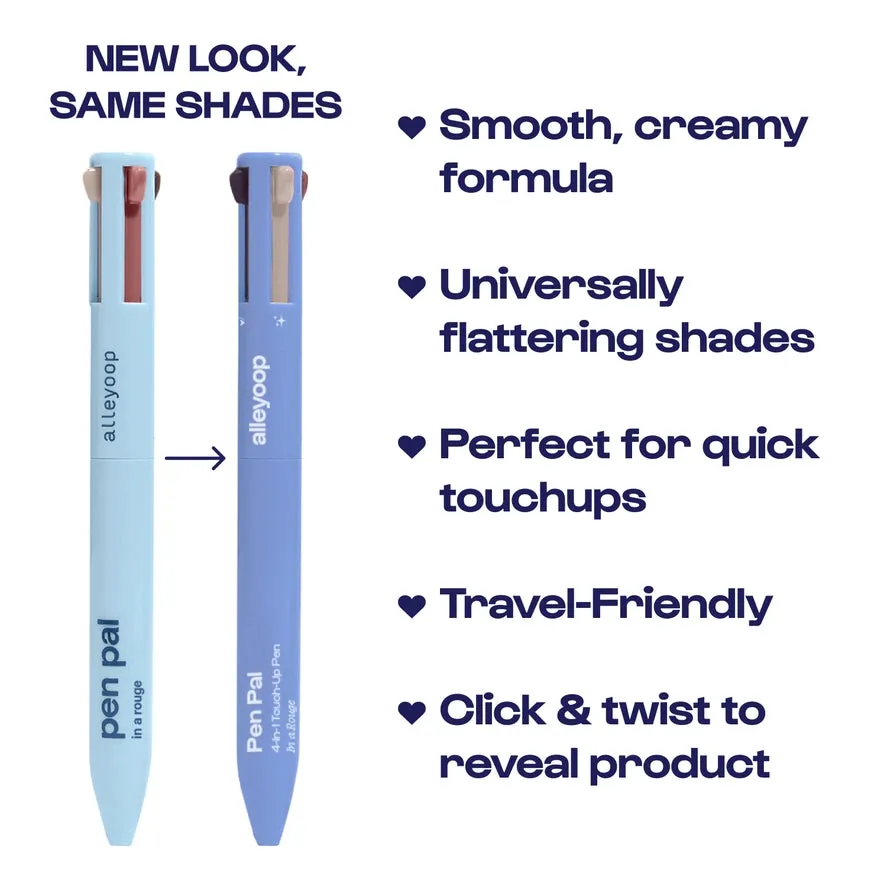 Alleyoop Pen Pal 4-in-1 Eye, Brow, Lip & Highlight Pen - Make A Mauve