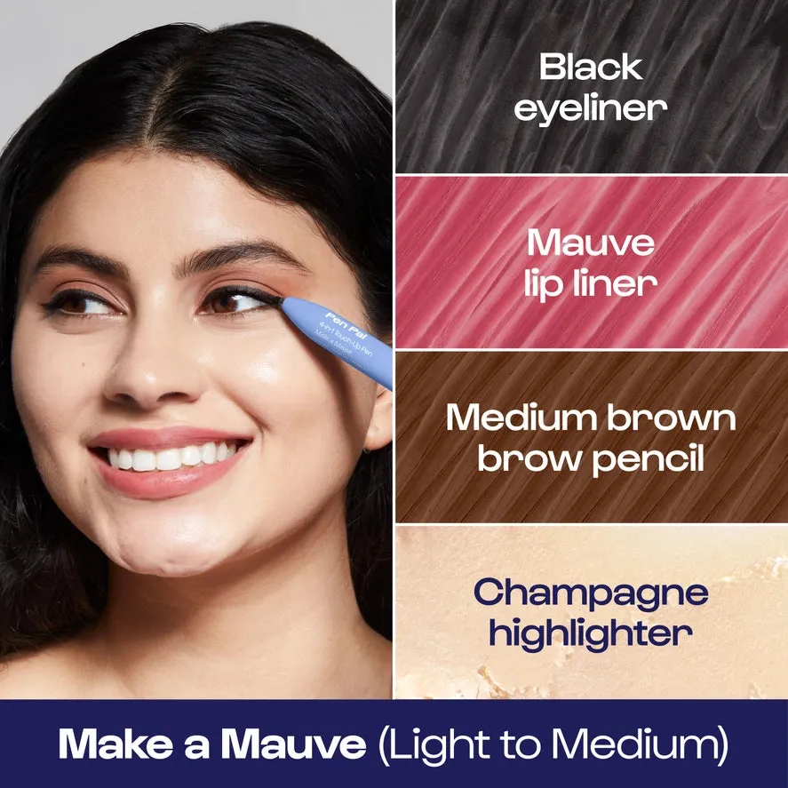 Alleyoop Pen Pal 4-in-1 Eye, Brow, Lip & Highlight Pen - Make A Mauve