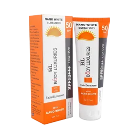 Body Luxuries Nano White Facial Sunscreen SPF 50 75ml