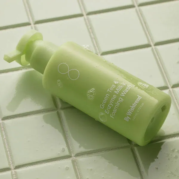 BY WISHTREND green tea & enzyme milky foaming wash