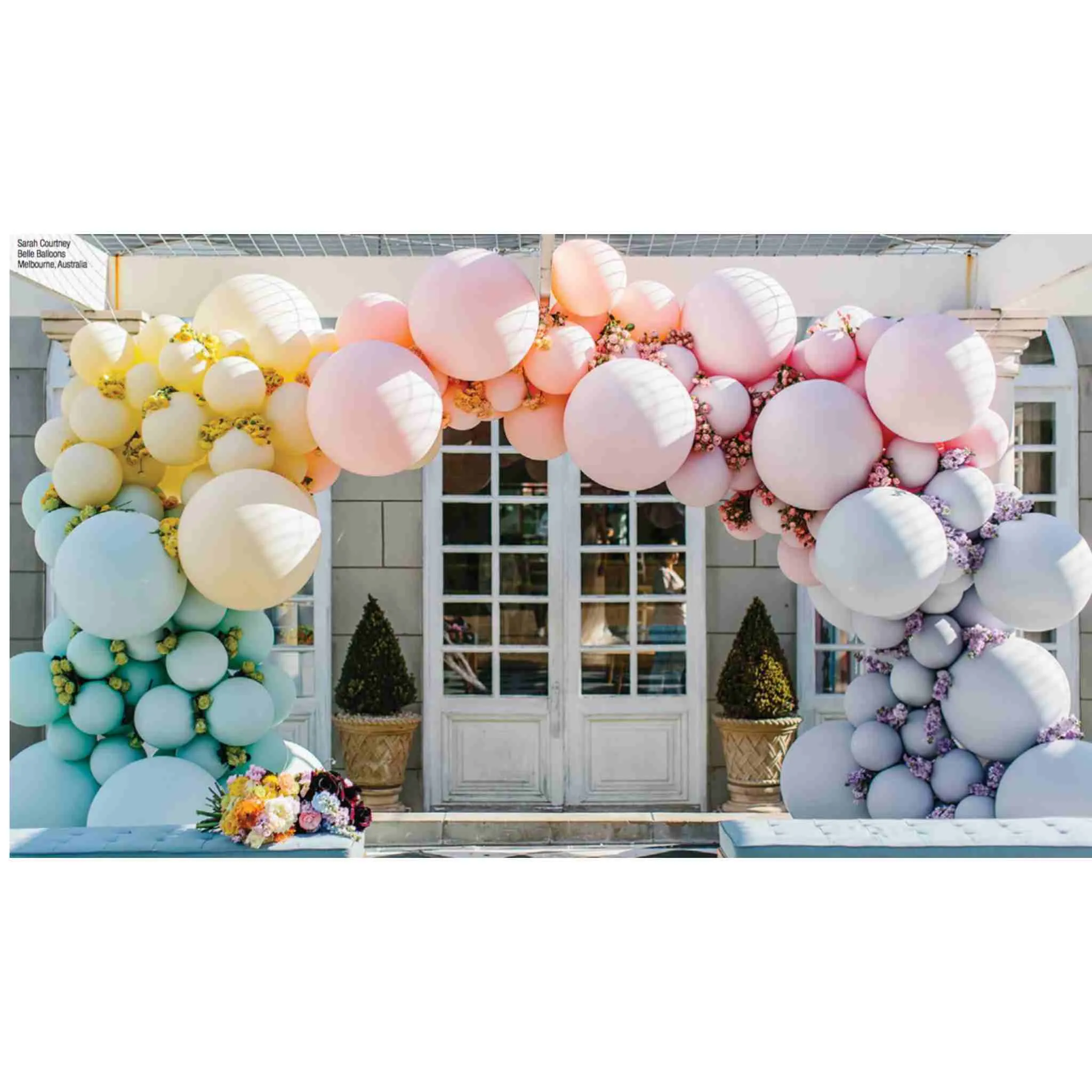 Chalk Orange Custom Layered Latex Balloons
