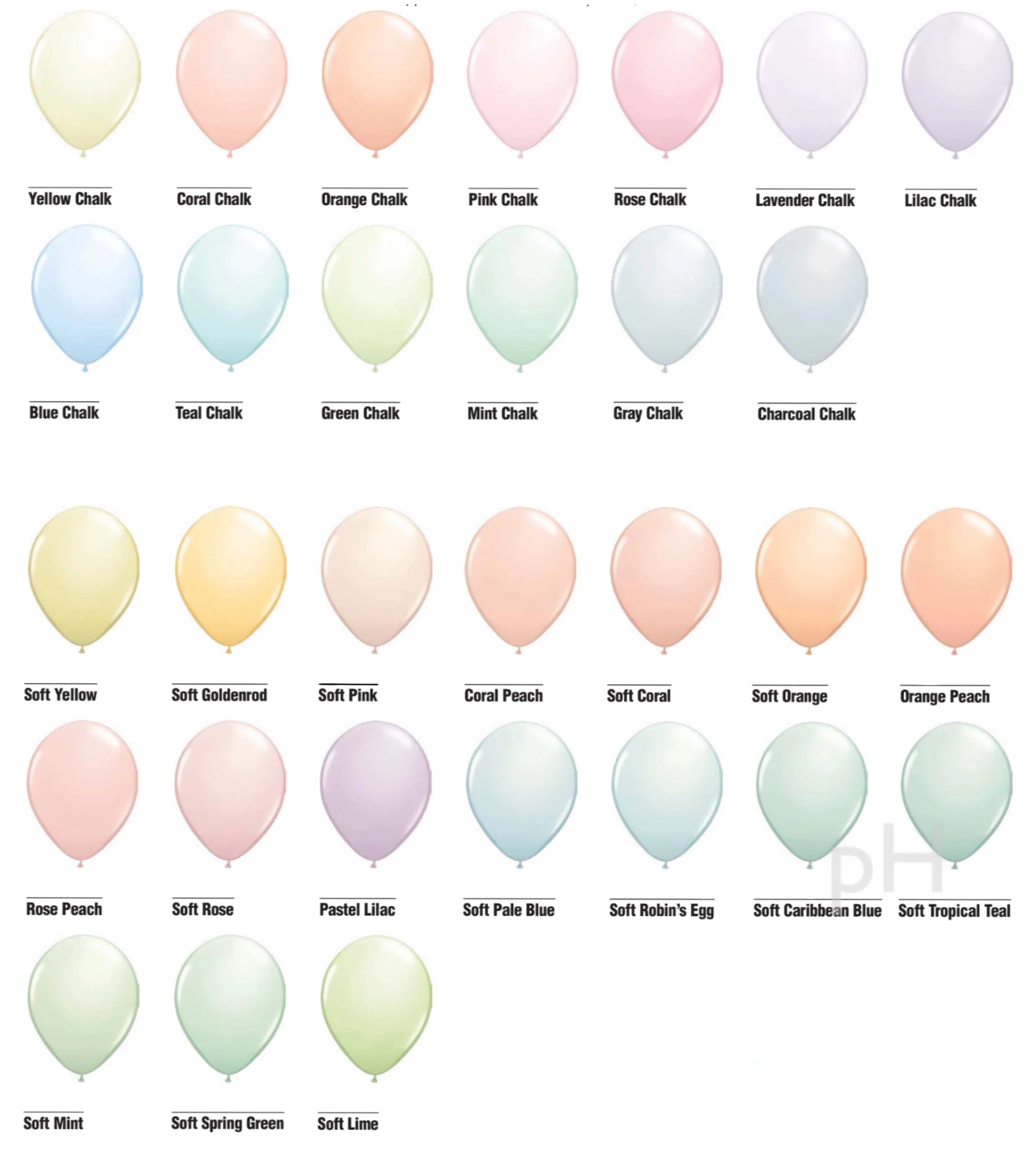 Chalk Orange Custom Layered Latex Balloons