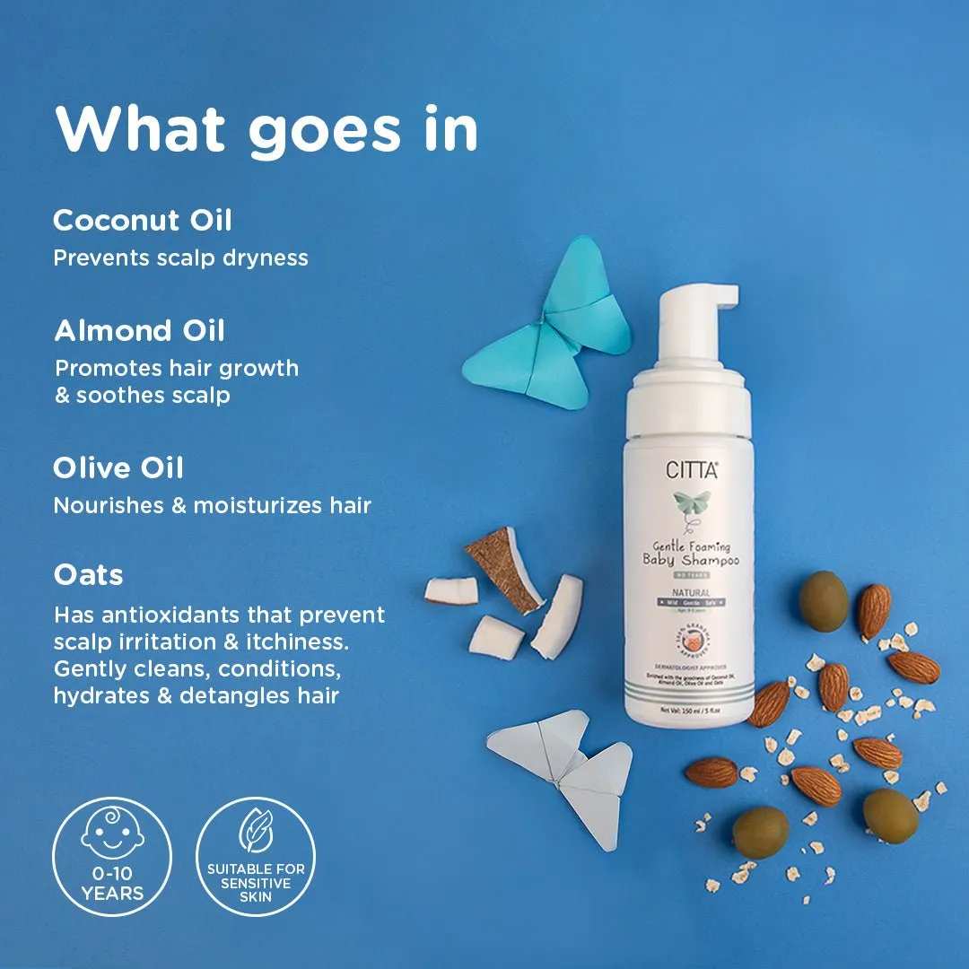 Citta Tear Free Foaming Shampoo for Babies I Pack of 1