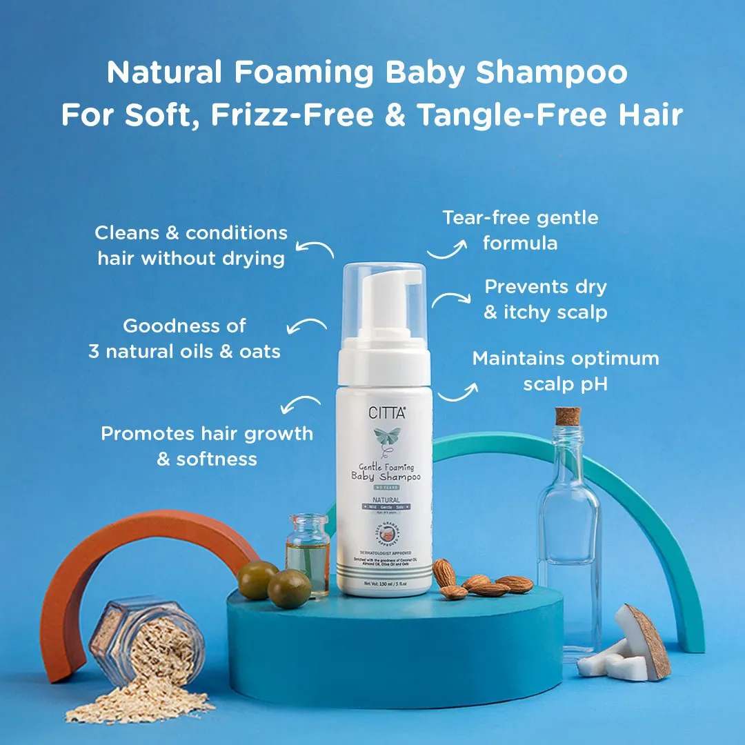 Citta Tear Free Foaming Shampoo for Babies I Pack of 1