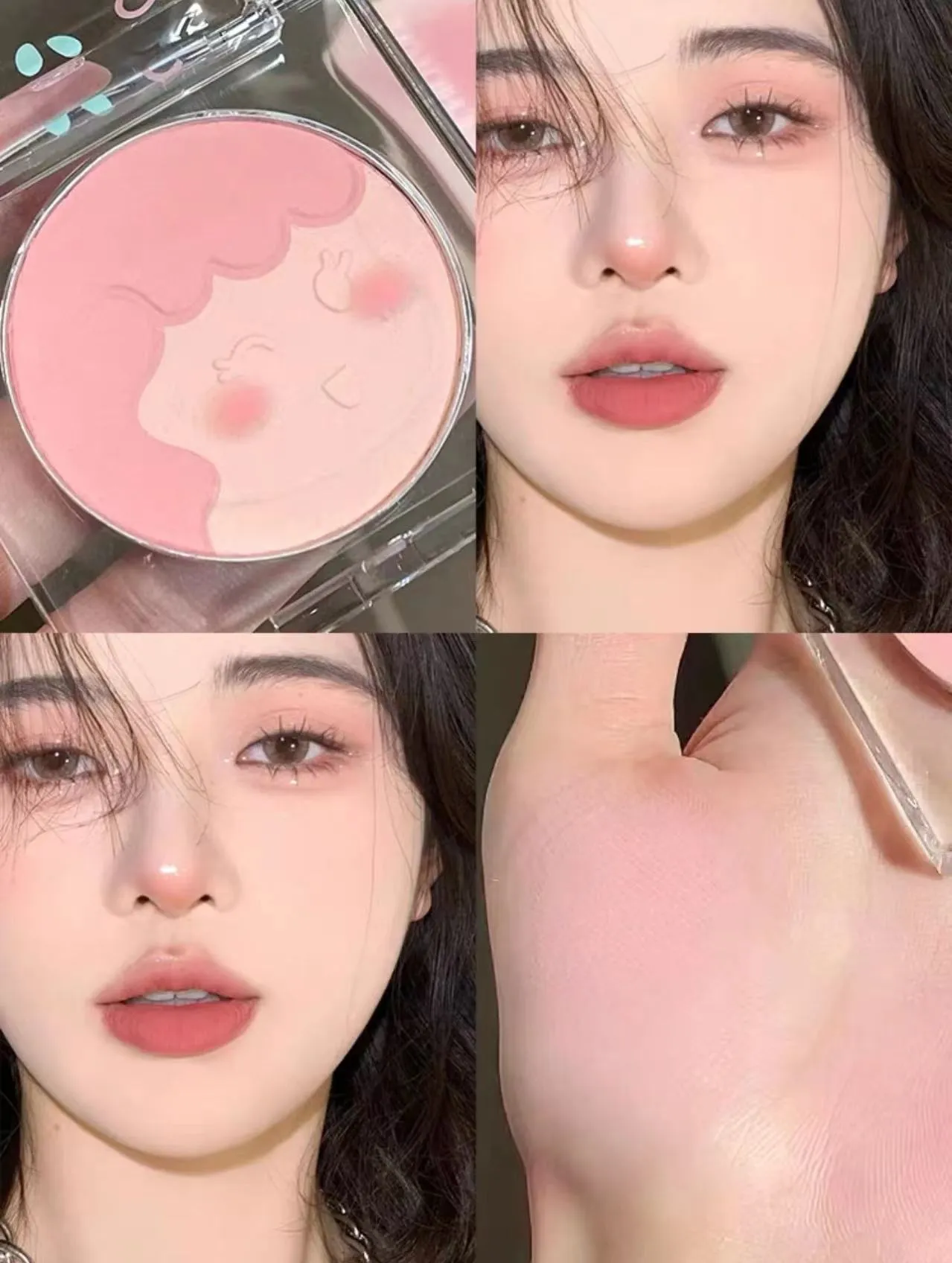 cute monochrome blush MK206