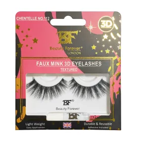Faux Mink 3D Eyelashes Chantelle No. 112 (Textured)