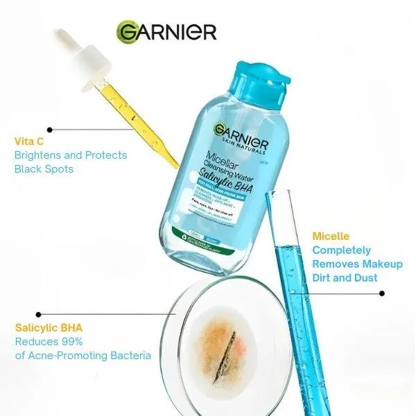 Garnier Micellar Salicylic BHA Cleansing Water 125ml