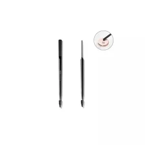 Hermania Eyebrow Wax Dual-End Applicator with Spoolie Brush & Spatula