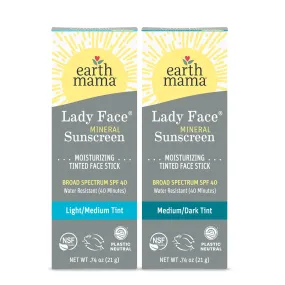 Lady Face® Tinted Mineral Sunscreen Face Stick SPF 40