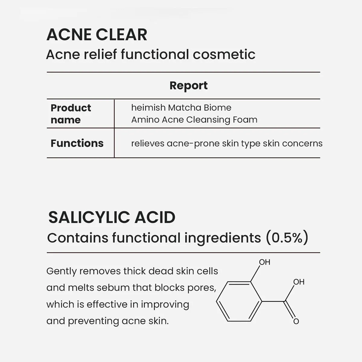 Matcha Biome Amino Acne Cleansing Foam 150ml/5.07fl.oz