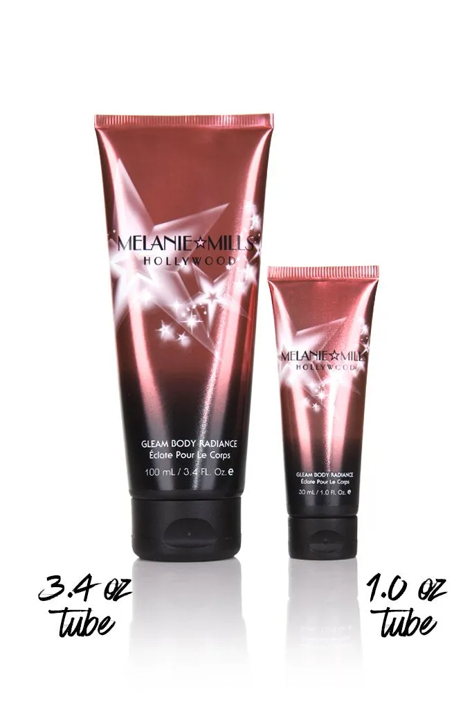 Melanie Mills Hollywood Gleam Body Radiance All In One Makeup, Moisturiser & Glow For Face & Body Rose Gold