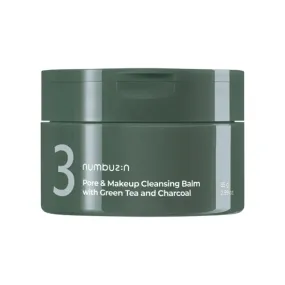 numbuzin No.3 Pore & Makeup Cleansing Balm with Green Tea and Charcoal 85g