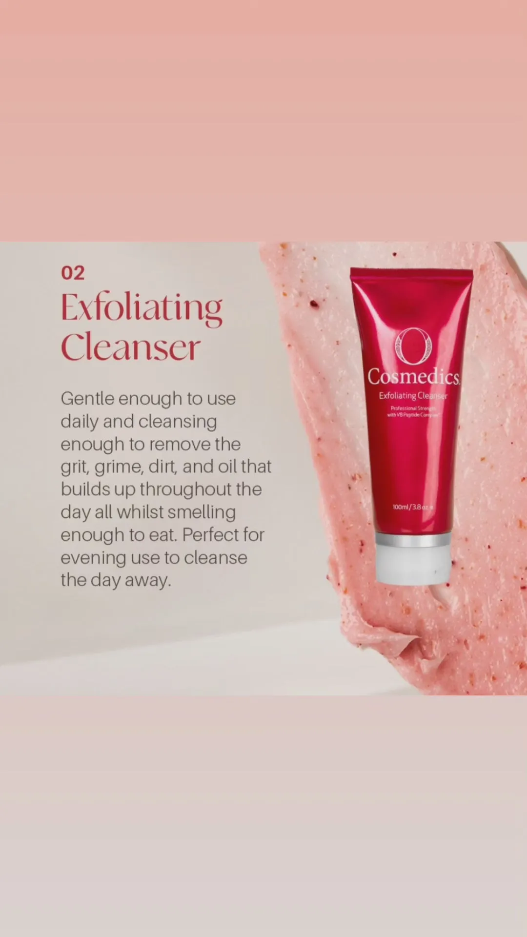 OCosmedics Exfoliating Cleanser 100ml