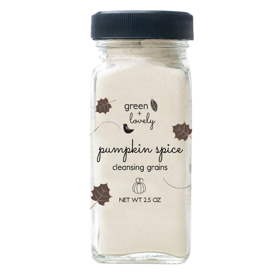 PUMPKIN SPICE Cleansing Grains - Dry Facial Cleanser - 4 oz.
