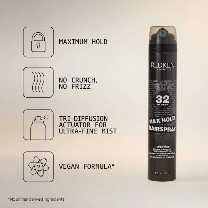 Redken Max Hold Hairspray Triple Take 32
