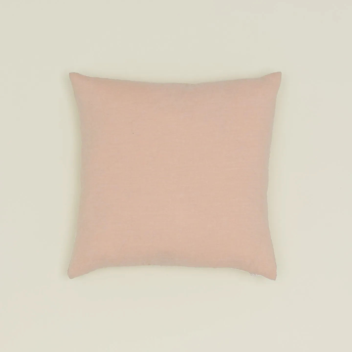 Reversible Velvet   Linen Pillow - Blush