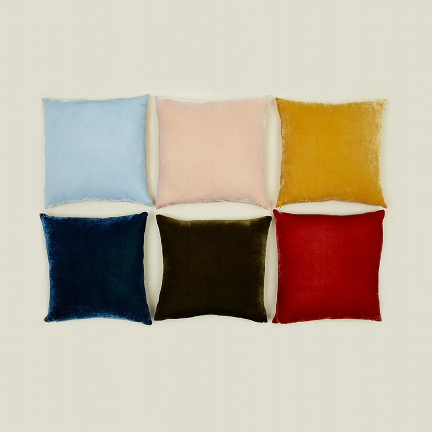 Reversible Velvet   Linen Pillow - Blush