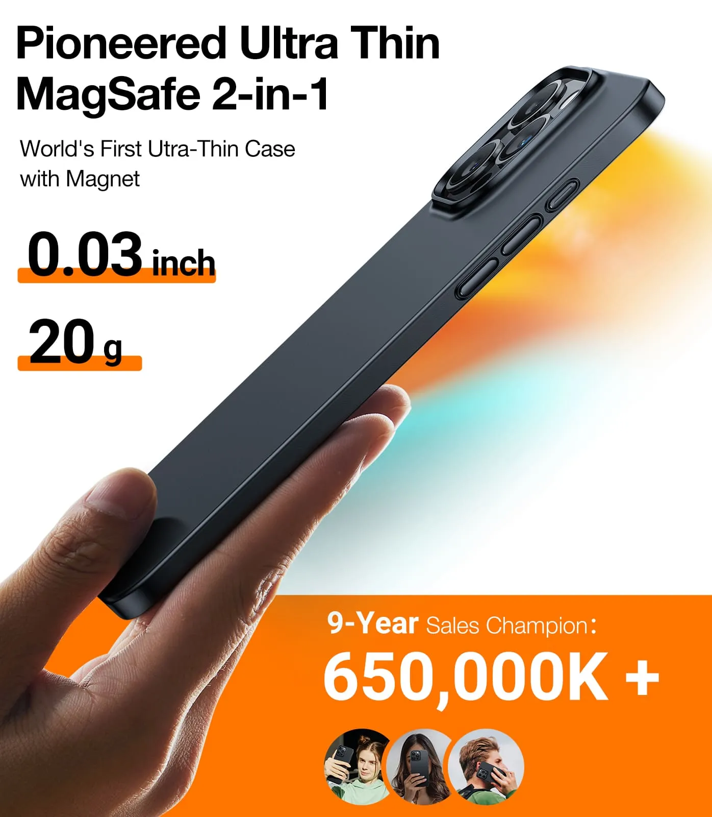 Slim Fit  MagSafe Case for iPhone 15 Pro Max