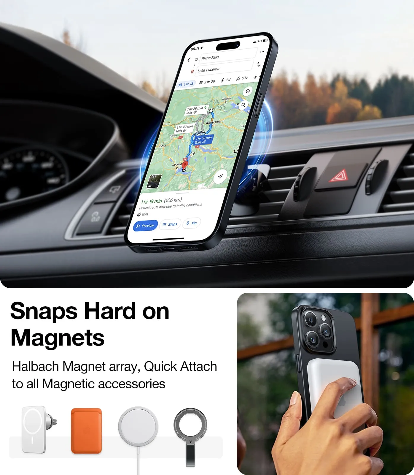 Slim Fit  MagSafe Case for iPhone 15 Pro Max